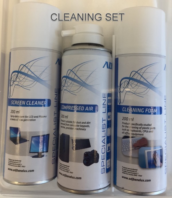 Cleaning Set - Screen/Air/Foam - 3 x 200ML