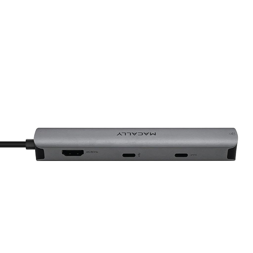 Macally UCDOCK6 - Aluminium USB-C multiport hub - Silver/Spacegrey