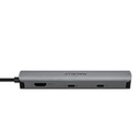 Macally UCDOCK6 - Aluminium USB-C multiport hub - Silver/Spacegrey