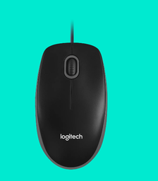 [B100] Logitech B100 Optical USB Mouse - Black