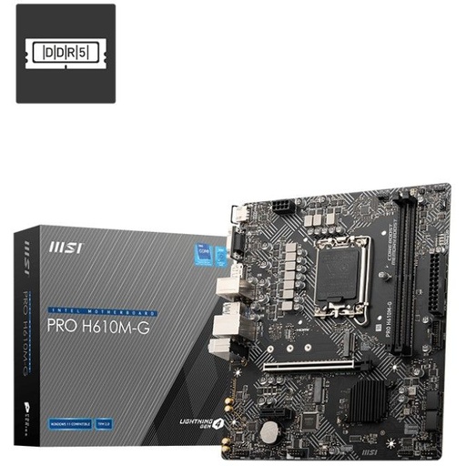 [H610M-G DDR5] MSI PRO H610M-G DDR5 