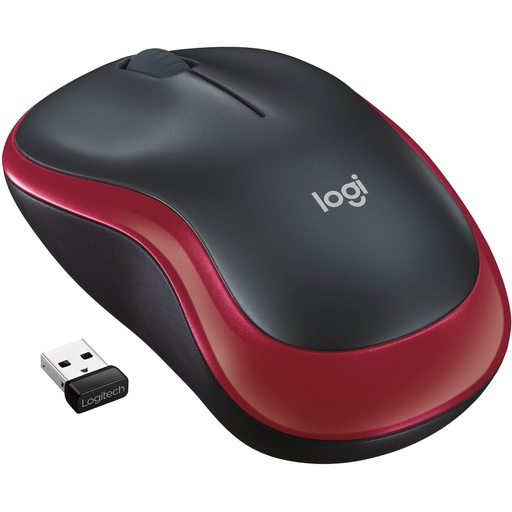 [M185Red] Logitech M185 Wireless Mouse - Wireless - Red