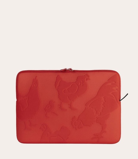 [BFRLVMB16-GLN-O]  Sleeve Reliëf- Kippen- Notebook 15.6"/ Macbook Pro 16" 