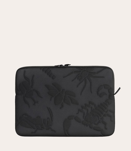 [BFRLVMB16-INS-BK]  Sleeve Reliëf- Insecten- Notebook 15.6"/ Macbook Pro 16"