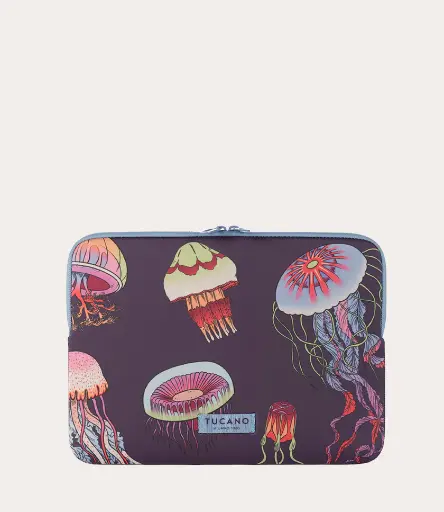 [BFSCZMB15-PSC-MDS-PP]  Sleeve Schizzo Fauna Meduse- Notebook 14"/ Macbook Air 15"  