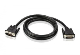 [300-00065] DVI Cable DVI-DVI 25Pin Dual Link - M/M - 3M  - Blister