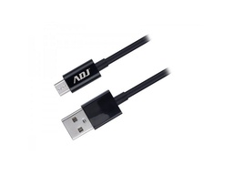 [320-00019] USB 2.0 Cable Type A /Micro Type B - M/M - 1,8 m - Black - BLISTER 