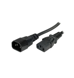 [320-00043] Power Extension Cable IEC320 C14/IEC320 C13 M/F- 2M 