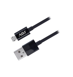 [110-00088] Reversible Cable USB 2.0/Micro USB - 1.5m - Black