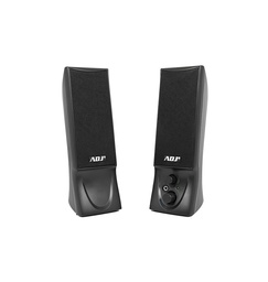 [760-00014] ADJ Slender Speaker Set 2x2W- 2.0 - USB Powered
