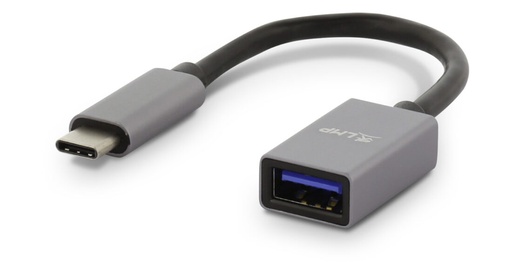 [LMP16093] LMP USB-C (M) to USB A (F) adapter - 15CM - Space Gray