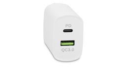 [LMP23011] Dual USB Power Adapter - USB C PD & USB Quick Charge - 20W