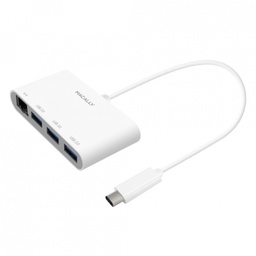 [UCHUB3GB] USB-C to USB-A hub + Ethernet adapter