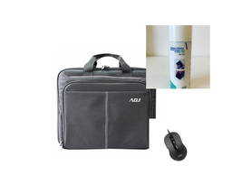 [180-00100] Notebook Kit 15,6'' ADJ Easy Bag + Screen cleaner + Mouse