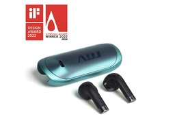 [780-00066] Ear Buds Bluetooth Novel ADJ - Noise Canceling - with charging case - Green