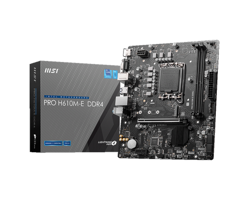 [H610M-E DDR4] MSI PRO H610M-E DDR4 - 12/13/14th gen